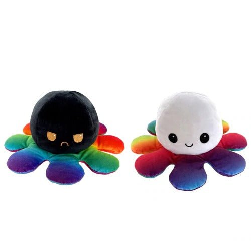 Reversible Moody Octopus Plush Octoplush Octoplushi Official Octoplush TeeTurtle Moody Octopus Plush Toy Trend Flip Plush Soft Gift Reversible Toy Reversible Octoplush