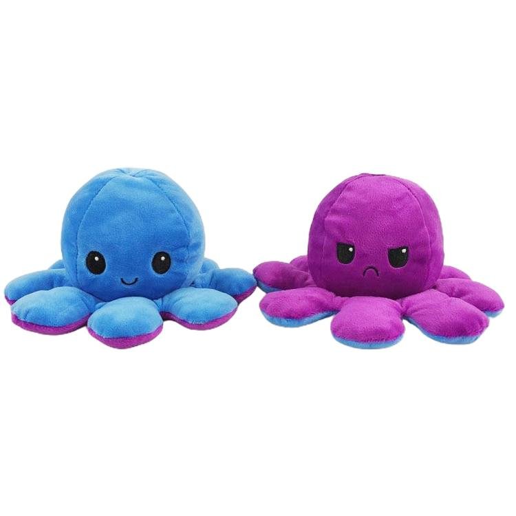 Reversible Moody Octopus Plush Octoplush Octoplushi Official Octoplush TeeTurtle Moody Octopus Plush Toy Trend Flip Plush Soft Gift Reversible Toy Reversible Octoplush