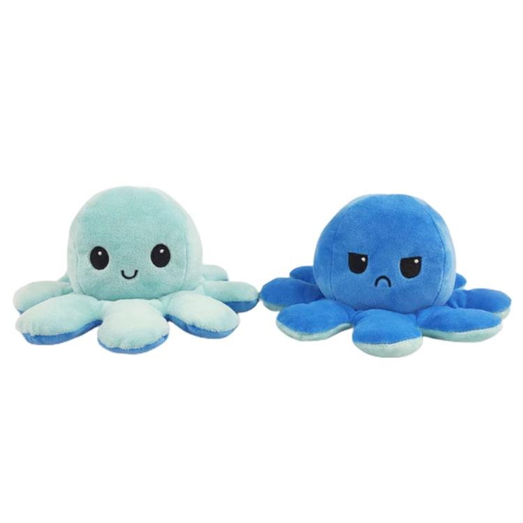 Reversible Moody Octopus Plush Octoplush Octoplushi Official Octoplush TeeTurtle Moody Octopus Plush Toy Trend Flip Plush Soft Gift Reversible Toy Reversible Octoplush