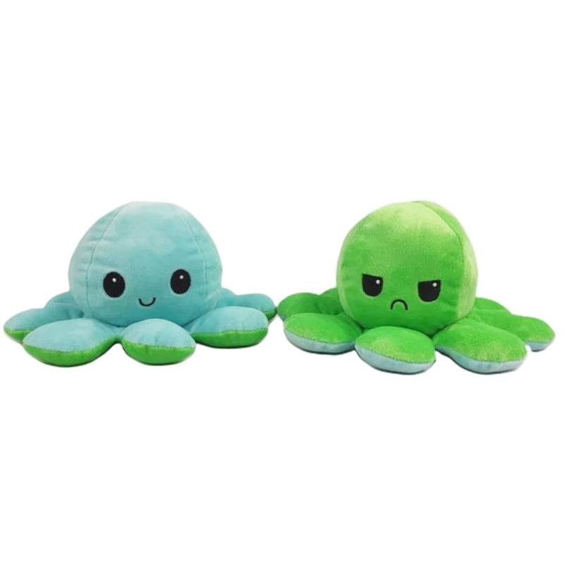 Reversible Moody Octopus Plush Octoplush Octoplushi Official Octoplush TeeTurtle Moody Octopus Plush Toy Trend Flip Plush Soft Gift Reversible Toy Reversible Octoplush