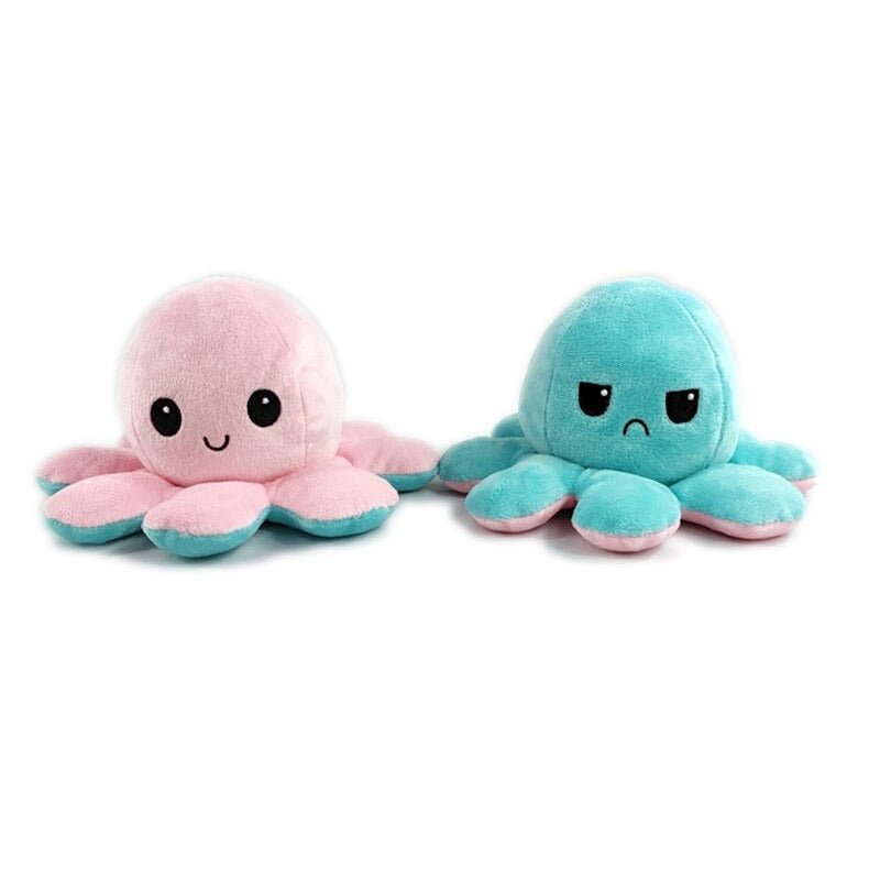 Reversible Moody Octopus Plush Octoplush Octoplushi Official Octoplush TeeTurtle Moody Octopus Plush Toy Trend Flip Plush Soft Gift Reversible Toy Reversible Octoplush