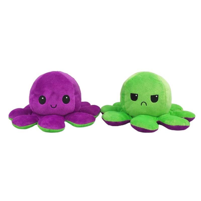 Reversible Moody Octopus Plush Octoplush Octoplushi Official Octoplush TeeTurtle Moody Octopus Plush Toy Trend Flip Plush Soft Gift Reversible Toy Reversible Octoplush