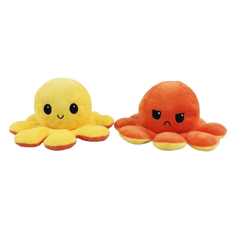 Reversible Moody Octopus Plush Octoplush Octoplushi Official Octoplush TeeTurtle Moody Octopus Plush Toy Trend Flip Plush Soft Gift Reversible Toy Reversible Octoplush