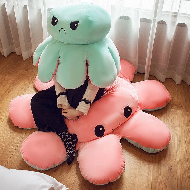 Super Size Octoplushie Ambiance Mega Octoplush TikTok Octopus Giant 130cm Mood Plush 90cm Super Sized Reversible Octopus Plush